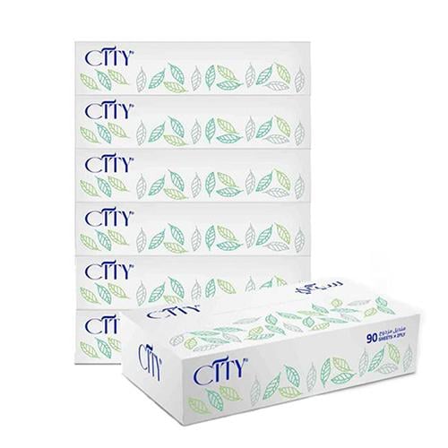 مناديل وجه سيتي 6 حبات CITY