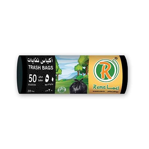 ريما اكياس نفايات 50جالون 20 كيس REMA