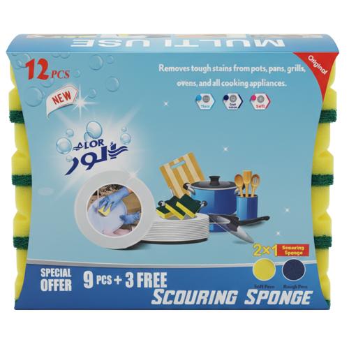 اسفنج تنظيف من الور – 9 + 3 مجانًا