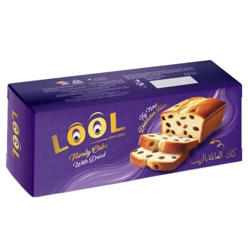 كيك العائلة بالزبيب من لول – 220 جرام