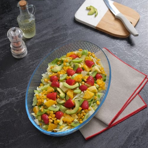 صينية فرن بايركس 1550cc بيضاوي - Petek-45584