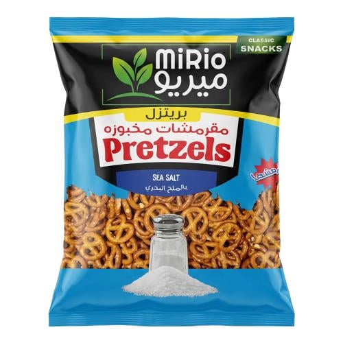 مقرمشات بريتزل مخبوزة بالملح البحري من ميريو – 250...