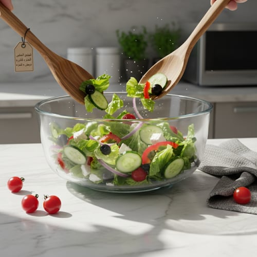 زبدية زجاج دائرية وسط - AL-11398