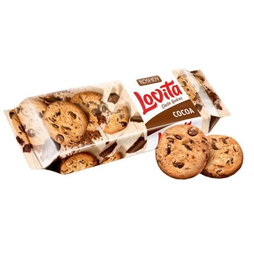 كوكيز لوفيتا كلاسيكي بسكويت مع قطع الشوكولاتة من ر...