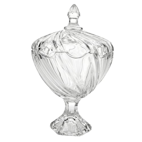 سكرية زجاج دائري بقاعدة - AL-11513