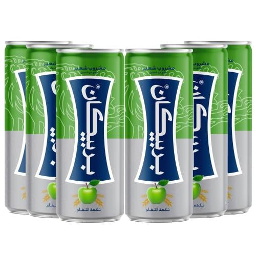 مشروب شعير بنكهة التفاح من بربيكان – 6 علب × 250 م...