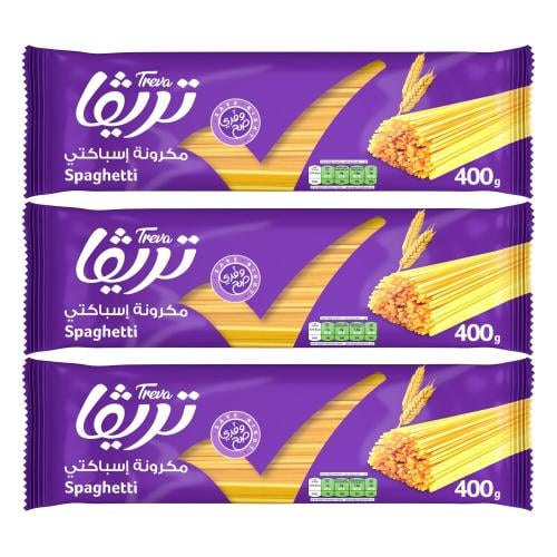 مكرونة إسباكتي من تريفا – 3 × 400 جرام