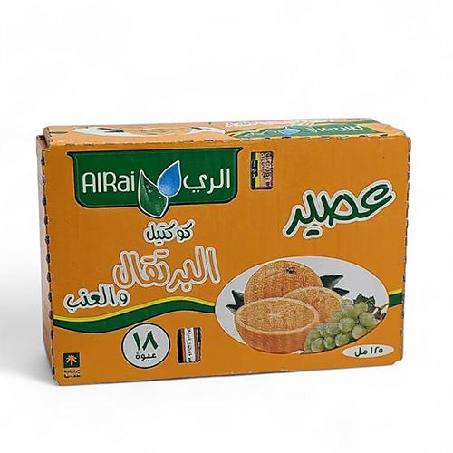 كرتون عصير "الري" كوكتيل البرتقال والعنب – 18 عبوة...