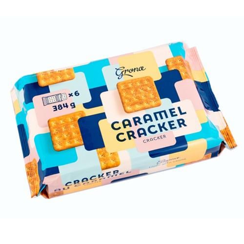 بسكويت كراكر بالكراميل من جرونا – 1 كيس × 6 حبات