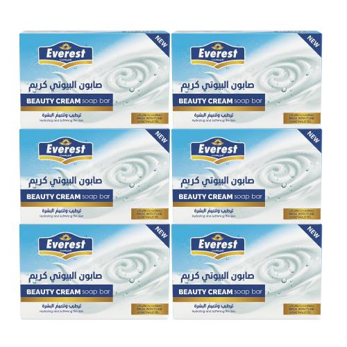 صابون بيوتي كريم من افريست – 6 حبات × 80 جرام