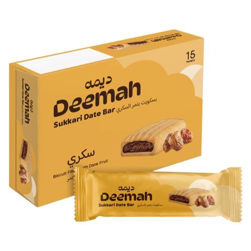 بسكويت بتمر السكري من ديمه – 1 كرتون × 15 حبة