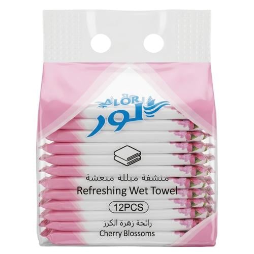 منشفة مبللة منعشة برائحة زهرة الكرز من ألور – 1 كي...