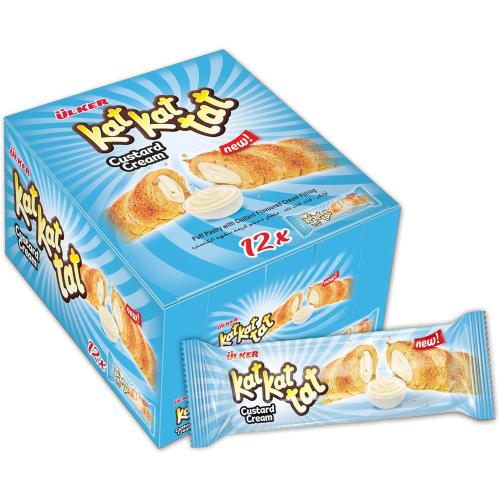 كات كات تات ملفاى محشو كريمة بنكهة الكاسترد من أول...