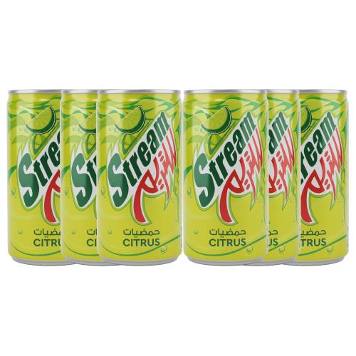 مشروب غازي حمضيات من ستريم – 6 حبات × 185 مل