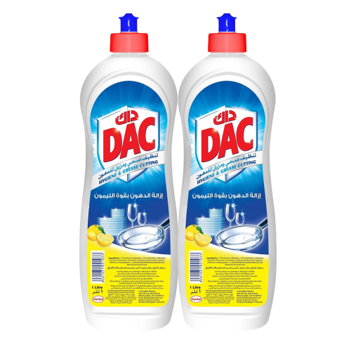 سائل تنظيف الصحون بالليمون من داك – 2 × 1 لتر