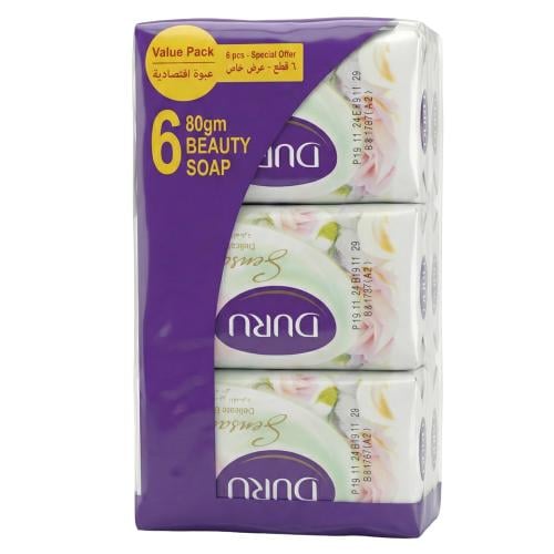 صابون الجمال لمسة حساسة من دورو – 6 حبات × 80 جرام