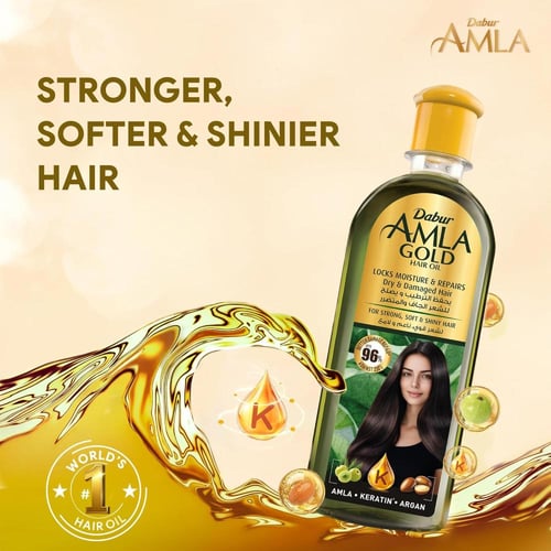 زيت الشعر الذهبي من دابر املا – 300 مل