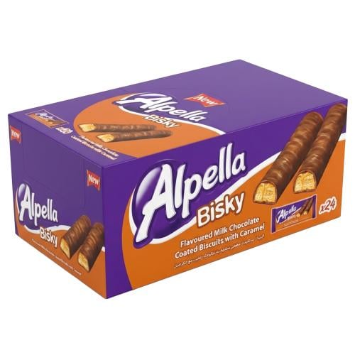 بسكويت مغطى بنكهة شوكولاتة بالحليب مع الكراميل من...