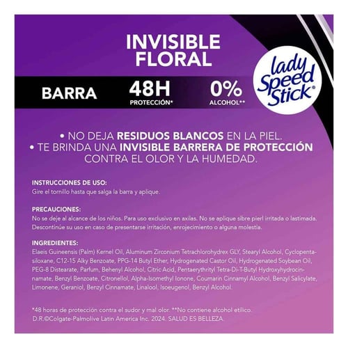 مزيل عرق انفيزبيل فلورال ستيك للنساء من ليدي سبيد...
