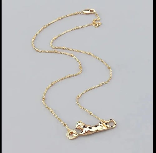 سلسال تايقر ساده استيل ذهبي من RONY&QAFA