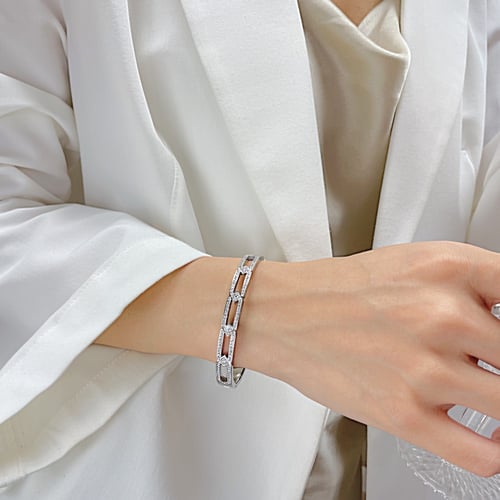 اسوارة روني كرستال فضي من Rony&Qafa