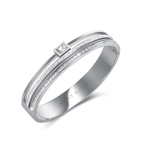 اسوارة فل كرستال فضي من Rony&Qafa