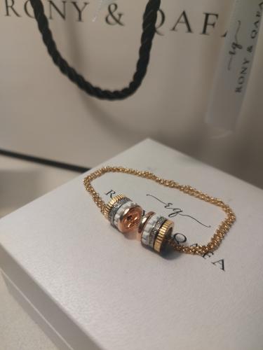 اسوارة ستيل درجه اولى لون ابيض من RONY & QAFA