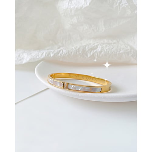 اسوارة خط صدفي ذهبي من Rony&Qafa