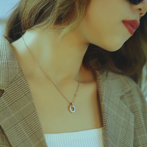 سلسال دائري روز قولد من Rony&Qafa