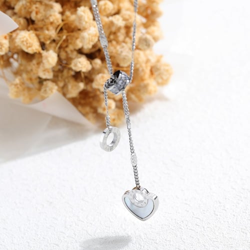 سلسال قلب فضي من Rony&Qafa