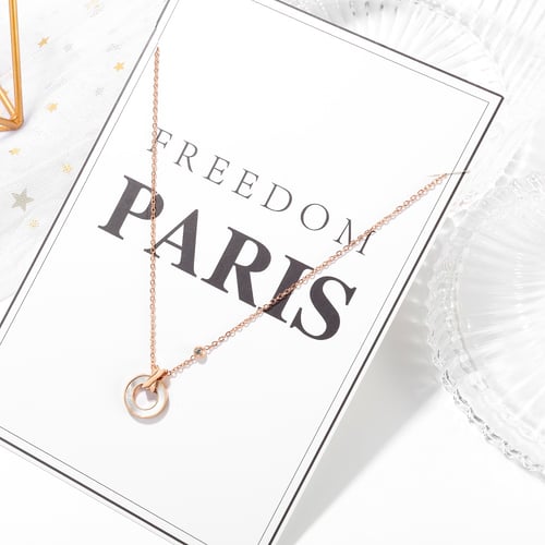 سلسال دائري روز قولد من Rony&Qafa