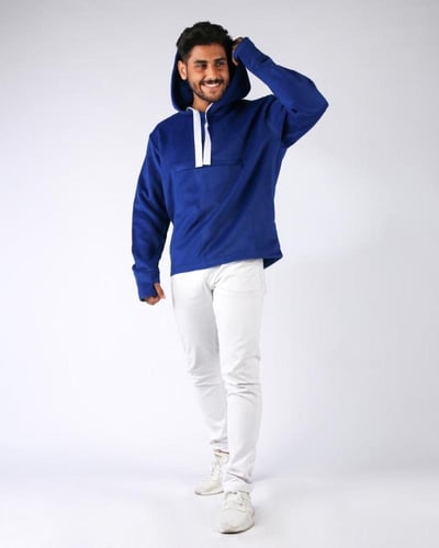 EBRAH HOODIE OLD-BLUE