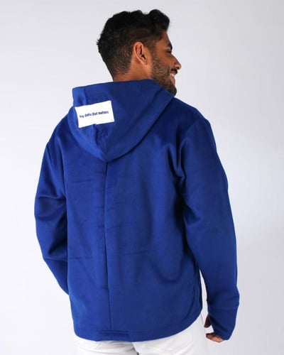 EBRAH HOODIE OLD-BLUE