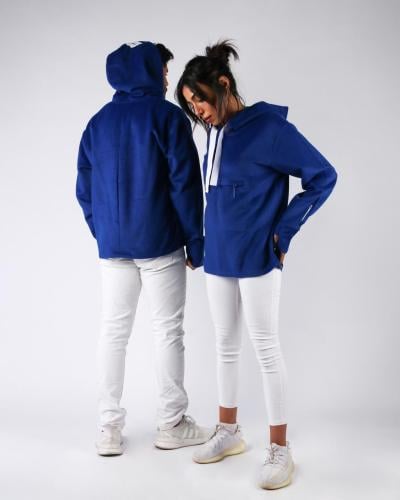 EBRAH HOODIE OLD-BLUE