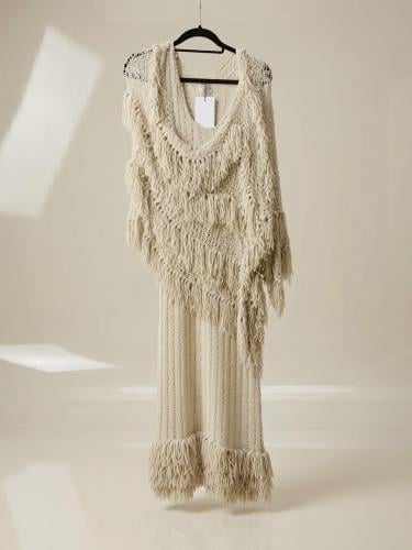 Ash green 4line spanish dress