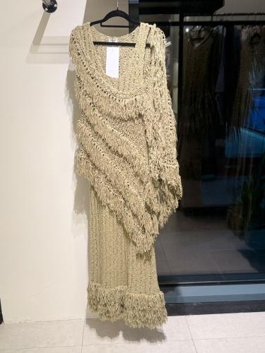 brown 4 line Spanish dress