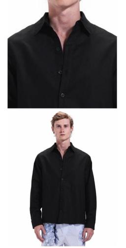 linen long sleeve black shirt-13