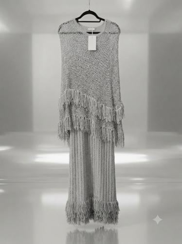 Gray 2 line spanish dress