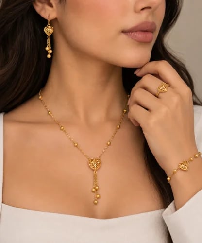 طقم ناعم - ذهب عيار 21