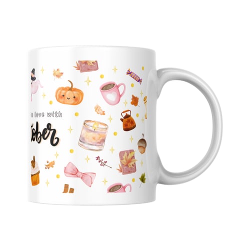 كوب أكتوبر الخزفي