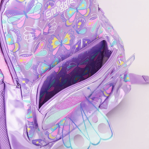 حقيبة مدرسية Smiggle مجموعة الفراشة