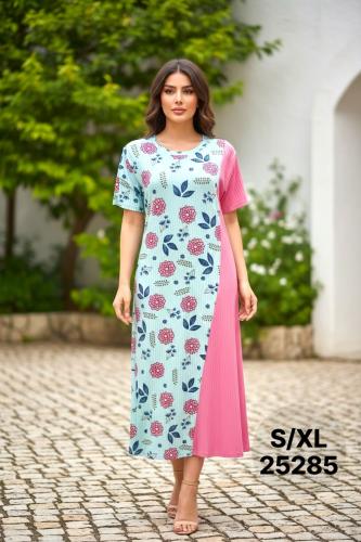 قميص نسائي ميدي استرتش فراشة S/XL 25285