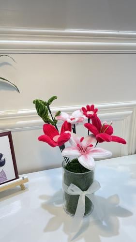 Red vase