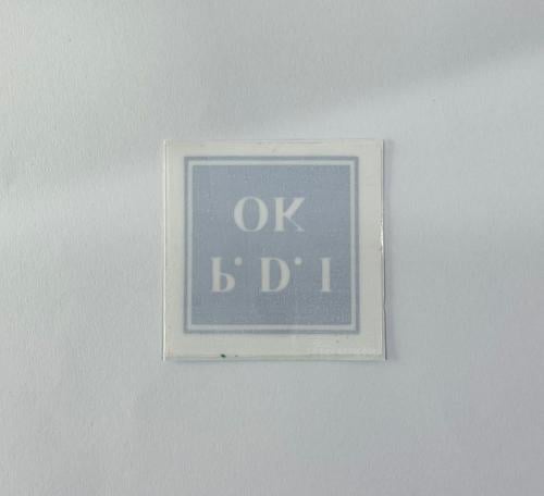 OK-Blue sticker