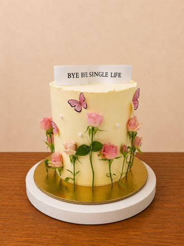Bye Bye Single Life cake