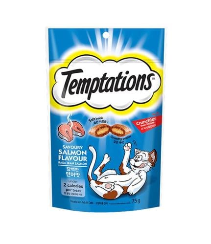 Temptations Cat Treats With Salmon For Adults- 75g