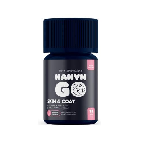 Kanyn Go Skin & Coat Support Supplement For Dogs-...