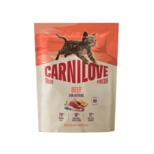Carnilove True Fresh Cat Dry Food With Beef For Ki...