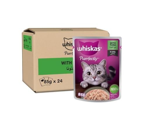 Whiskas Purrfectly Cat Wet Food With Tuna In Jelly...