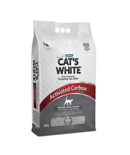 Cat's White Clumping Cat Litter With Activated Car...